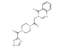 3-{2-oxo-2-[4-(1H-1,2,4-triazol-3-ylcarbonyl)-1-piperazinyl]ethyl}-4(3H)-quinazolinone