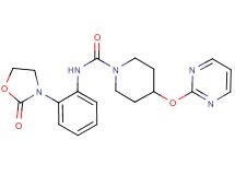 N-[2-(2-oxo-1,3-oxazolidin-3-yl)phenyl]-4-(pyrimidin-2-yloxy)piperidine-1-carboxamide