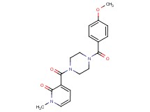 3-{[4-(4-methoxybenzoyl)-1-piperazinyl]carbonyl}-1-methyl-2(1H)-pyridinone
