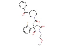 3-[2-(3-benzoyl-1-piperidinyl)-2-oxoethyl]-3-(2-fluorophenyl)-1-(2-methoxyethyl)-2,5-pyrrolidinedione