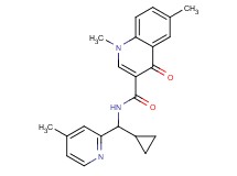 N-[cyclopropyl(4-methylpyridin-2-yl)methyl]-1,6-dimethyl-4-oxo-1,4-dihydroquinoline-3-carboxamide