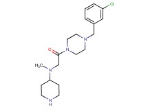 N-{2-[4-(3-chlorobenzyl)-1-piperazinyl]-2-oxoethyl}-N-methyl-4-piperidinamine dihydrochloride