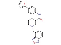 1-(2,1,3-benzoxadiazol-4-ylmethyl)-N-[4-(2-furyl)phenyl]-3-piperidinecarboxamide