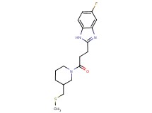 5-fluoro-2-(3-{3-[(methylthio)methyl]piperidin-1-yl}-3-oxopropyl)-1H-benzimidazole