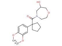 4-{[1-(3,4-dimethoxyphenyl)cyclopentyl]carbonyl}-1,4-oxazepan-6-ol