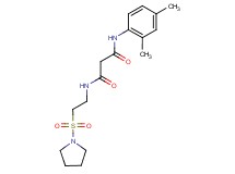 N-(2,4-dimethylphenyl)-N'-[2-(pyrrolidin-1-ylsulfonyl)ethyl]malonamide