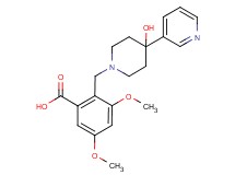 2-[(4-hydroxy-4-pyridin-3-ylpiperidin-1-yl)methyl]-3,5-dimethoxybenzoic acid