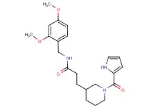 N-(2,4-dimethoxybenzyl)-3-[1-(1H-pyrrol-2-ylcarbonyl)piperidin-3-yl]propanamide