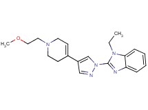 1-ethyl-2-{4-[1-(2-methoxyethyl)-1,2,3,6-tetrahydropyridin-4-yl]-1H-pyrazol-1-yl}-1H-benzimidazole