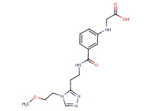 ({3-[({2-[4-(2-methoxyethyl)-4H-1,2,4-triazol-3-yl]ethyl}amino)carbonyl]phenyl}amino)acetic acid