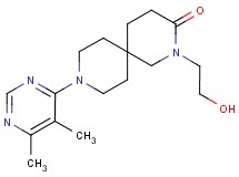 9-(5,6-dimethylpyrimidin-4-yl)-2-(2-hydroxyethyl)-2,9-diazaspiro[5.5]undecan-3-one