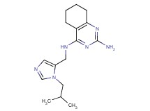 N~4~-[(1-isobutyl-1H-imidazol-5-yl)methyl]-5,6,7,8-tetrahydroquinazoline-2,4-diamine