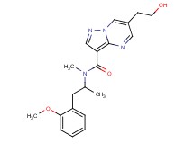 6-(2-hydroxyethyl)-N-[2-(2-methoxyphenyl)-1-methylethyl]-N-methylpyrazolo[1,5-a]pyrimidine-3-carboxamide