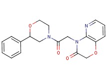4-[2-oxo-2-(2-phenylmorpholin-4-yl)ethyl]-2H-pyrido[3,2-b][1,4]oxazin-3(4H)-one