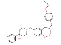 1-{[4-(4-ethoxybenzyl)-2,3,4,5-tetrahydro-1,4-benzoxazepin-7-yl]methyl}-4-(3-pyridinyl)-4-piperidinol
