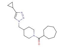 1-(cycloheptylcarbonyl)-4-[(4-cyclopropyl-1H-1,2,3-triazol-1-yl)methyl]piperidine