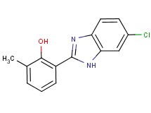 2-(6-chloro-1H-benzimidazol-2-yl)-6-methylphenol