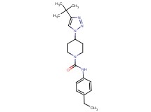 4-(4-tert-butyl-1H-1,2,3-triazol-1-yl)-N-(4-ethylphenyl)piperidine-1-carboxamide
