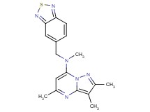 N-(2,1,3-benzothiadiazol-5-ylmethyl)-N,2,3,5-tetramethylpyrazolo[1,5-a]pyrimidin-7-amine