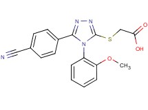{[5-(4-cyanophenyl)-4-(2-methoxyphenyl)-4H-1,2,4-triazol-3-yl]thio}acetic acid