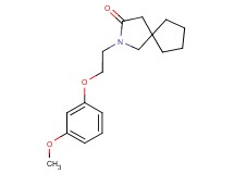 2-[2-(3-methoxyphenoxy)ethyl]-2-azaspiro[4.4]nonan-3-one