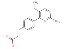 3-[4-(5-ethyl-2-methylpyrimidin-4-yl)phenyl]propanoic acid