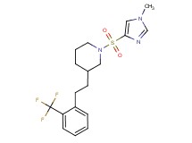 1-[(1-methyl-1H-imidazol-4-yl)sulfonyl]-3-{2-[2-(trifluoromethyl)phenyl]ethyl}piperidine