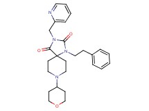 1-(2-phenylethyl)-3-(2-pyridinylmethyl)-8-(tetrahydro-2H-pyran-4-yl)-1,3,8-triazaspiro[4.5]decane-2,4-dione