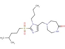 1-({1-butyl-2-[(4-methylpentyl)sulfonyl]-1H-imidazol-5-yl}methyl)-1,4-diazepan-5-one