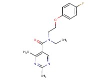 N-ethyl-N-[2-(4-fluorophenoxy)ethyl]-2,4-dimethylpyrimidine-5-carboxamide