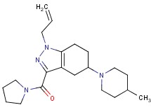1-allyl-5-(4-methyl-1-piperidinyl)-3-(1-pyrrolidinylcarbonyl)-4,5,6,7-tetrahydro-1H-indazole