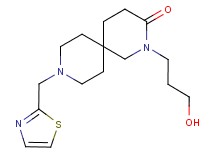 2-(3-hydroxypropyl)-9-(1,3-thiazol-2-ylmethyl)-2,9-diazaspiro[5.5]undecan-3-one