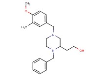 2-[1-benzyl-4-(4-methoxy-3-methylbenzyl)-2-piperazinyl]ethanol