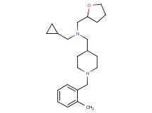 (cyclopropylmethyl){[1-(2-methylbenzyl)-4-piperidinyl]methyl}(tetrahydro-2-furanylmethyl)amine