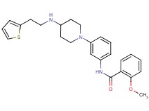 2-methoxy-N-[3-(4-{[2-(2-thienyl)ethyl]amino}-1-piperidinyl)phenyl]benzamide