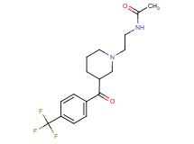 N-(2-{3-[4-(trifluoromethyl)benzoyl]piperidin-1-yl}ethyl)acetamide