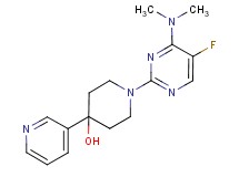 1-[4-(dimethylamino)-5-fluoropyrimidin-2-yl]-4-pyridin-3-ylpiperidin-4-ol