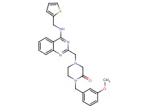 1-(3-methoxybenzyl)-4-({4-[(2-thienylmethyl)amino]-2-quinazolinyl}methyl)-2-piperazinone