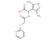 (3,5-dimethyl-1H-pyrazol-4-yl){[(pyridin-2-ylthio)acetyl]amino}acetic acid