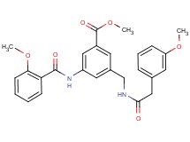methyl 3-[(2-methoxybenzoyl)amino]-5-({[(3-methoxyphenyl)acetyl]amino}methyl)benzoate