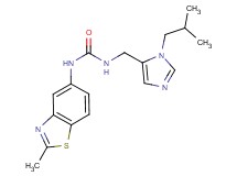 N-[(1-isobutyl-1H-imidazol-5-yl)methyl]-N'-(2-methyl-1,3-benzothiazol-5-yl)urea