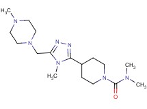 N,N-dimethyl-4-{4-methyl-5-[(4-methylpiperazin-1-yl)methyl]-4H-1,2,4-triazol-3-yl}piperidine-1-carboxamide