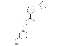 N-{2-[3-(hydroxymethyl)piperidin-1-yl]ethyl}-5-(pyrrolidin-1-ylmethyl)-2-furamide