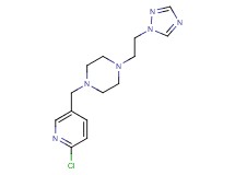 1-[(6-chloropyridin-3-yl)methyl]-4-[2-(1H-1,2,4-triazol-1-yl)ethyl]piperazine