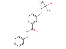 3-(3-hydroxy-3-methylbutyl)-N-(4-pyridinylmethyl)benzamide