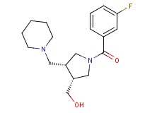 [(3R*,4R*)-1-(3-fluorobenzoyl)-4-(piperidin-1-ylmethyl)pyrrolidin-3-yl]methanol