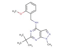 6-tert-butyl-N-(2-methoxybenzyl)-1-methyl-1H-pyrazolo[3,4-d]pyrimidin-4-amine