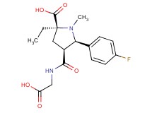 (2S*,4S*,5R*)-4-{[(carboxymethyl)amino]carbonyl}-2-ethyl-5-(4-fluorophenyl)-1-methylpyrrolidine-2-carboxylic acid