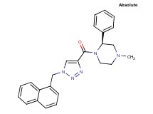 (2S)-4-methyl-1-{[1-(1-naphthylmethyl)-1H-1,2,3-triazol-4-yl]carbonyl}-2-phenylpiperazine