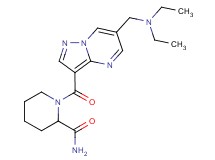 1-({6-[(diethylamino)methyl]pyrazolo[1,5-a]pyrimidin-3-yl}carbonyl)piperidine-2-carboxamide